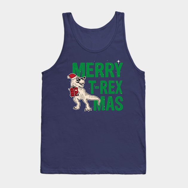 Merry Trexmas Tank Top by Yurko_shop